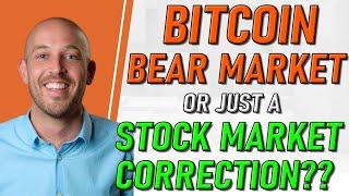  Is Bitcoin in a BEAR MARKET or is this Just a Temporary STOCK MARKET CRASH?