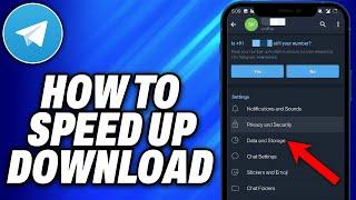 How To Speed Up Telegram Download 2024 - Easy Fix