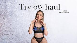 See-Through Try On Haul  Transparent Lingerie and Clothes  Try-On Haul At The Mall
