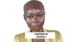 FOUNDATION HIGHLIGHT AND CONTOUR  ROUTINE For Black Women