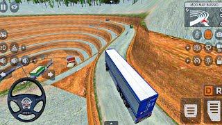 American Truck off-road Dangerous road Driving in Bus Simulator Indonesia