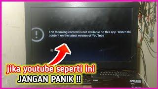 PENYEBAB YOUTUBE TIDAK BISA DI BUKA DI STB TV DIGITAL MATRIX