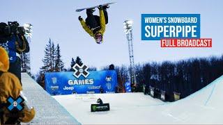 Women’s Snowboard SuperPipe FULL COMPETITION  X Games Aspen 2022