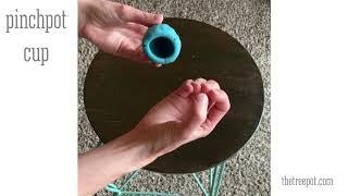 Pinchpot Cup #2 video of Hand-building with homemade salt dough