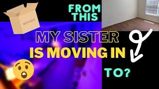 My Sister is Moving In  FULL FAM VLOG  ROOM TRANSFORMATION 