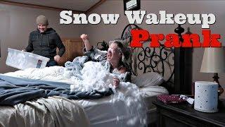 SUPER SNOW WAKEUP PRANK - Top Husband Vs Wife Pranks Of 2018