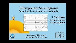 3-component Seismograms—Capturing the motion of an earthquake. Educational