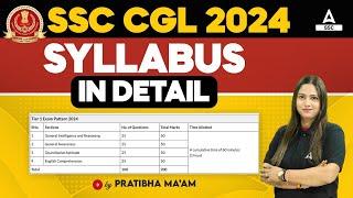 SSC CGL Syllabus 2024  SSC CGL 2024 Syllabus  Detailed Discussion By Pratibha Mam