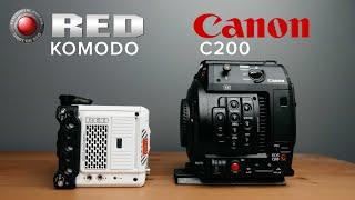 RED KOMODO VS CANON C200  Autofocus Dynamic Range 4K 60P