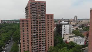 Free Stock Footage - High-rise Apartment building drone shot 4k