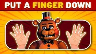 Put a Finger Down Fnaf Quiz  Five Nights At Freddys