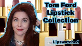 Entire Tom Ford Lipstick Collection  ALL Lip Swatches  Declutter  Tom Ford Cherry Perfumes