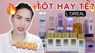 REVIEW TOP SẢN PHẨM LOREAL PARIS BÁN CHẠY NHẤT SHOPEE GIÁ TẦM 200K Tốt hay tệ?