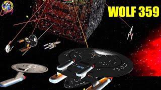 4K The Battle of WOLF 359 - ALL KNOWN SHIPS - Star Trek Ship Battles