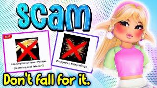 NEW SCAM IN ROYALE HIGH  Royale High Roblox