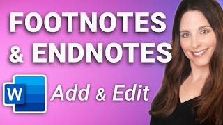 Footnotes in Word - Insert Customize Convert & Delete Footnotes and Endnotes - Step-By-Step