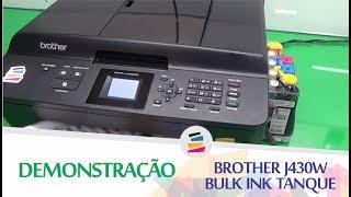 Demonstração - Brother J430W com Bulk Ink Tanque 90ml Instalado - SULINK