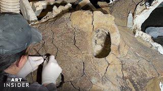 How A Paleontologist Cleans Dinosaur Fossils  Art Insider