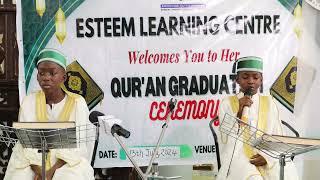 One of the best Quran Recitation at ESTEEM LEARNING CENTER ABUJA 2024 QURAN GRADUATION WALIMA