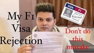 My F1 Visa Rejection Experience  Don’t do this mistake  #usavisa #f1visainterview #interview #visa