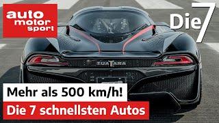 Mehr als 500 kmh? - die 7 schnellsten Autos  auto motor und sport