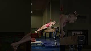 Isabelles beginning of her beam routine #gymnast #athlete