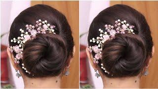 Beautiful Juda Hairstyle For Wedding  Simple Wedding Hairstyle Girl Easy  Bun Hairstyle Girl New