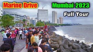 Marine Drive Mumbai 2023  marine drive  marine drive mumbai today  marine drive latest video 