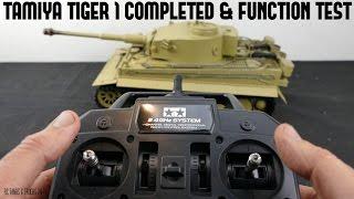 TAMIYA 116 TIGER 1 RC Tank BOVINGTON TIGER Build Series - Completed & Tank Functions