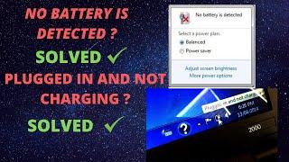 Laptop Battery Not Detected  Laptop Battery Plugged In And Not Charging Solved