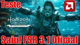 Saiu FSR3.1 + Geração de Quadros Oficial Para Horizon Forbidden West TESTE NA RX 6600.