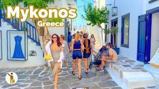 Mykonos Greece   Playground of the Elite  4K 60fps HDR Walking Tour