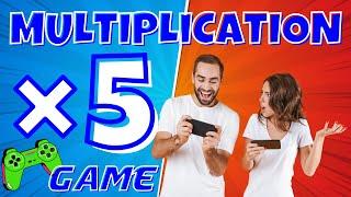 5X MULTIPLICATION GAME BRAIN BREAK EXERCISE MOVEMENT ACTIVITY. MATH GAME. TIMES TABLES