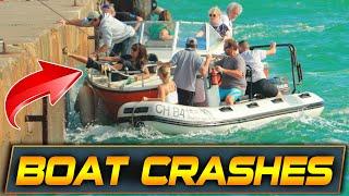 WORST BOAT CRASHES IN THE HISTORY OF HAULOVER INLET  BOAT ZONE