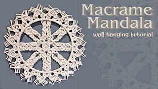 DIY Macrame Mandala Wall Hanging  Round Wall Hanging  Macrame Tutorial