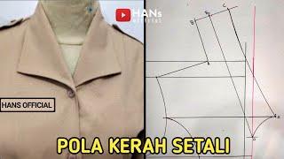 Membuat pola baju pramuka kerah setali  pola seragam pramuka putri@Primaof