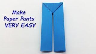 How to Make Paper Pants - Easy Origami Crafts - Best Paper Pant making tutorial