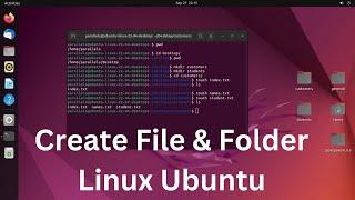 How to create folder and file in linux using terminal  Ubuntu  2022