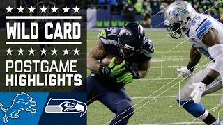 Lions vs. Seahawks  NFL Wild Card Game Highlights