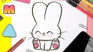 COMO DIBUJAR UN CONEJO KAWAII PASO A PASO - Dibujos kawaii fáciles