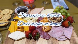 Charcuterie board at home Date night idea At home date night with the hubby️