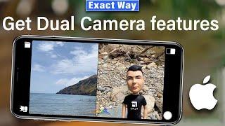 Get Dual Camera features on Any iPhone 2024  How to enable Split screen feature in any iPhone