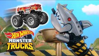 MONSTER TRUCKS RACES Mountains VS Islands ️️  Hot Wheels