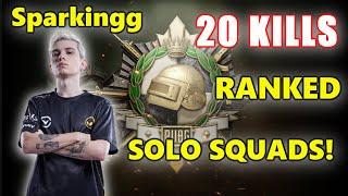 PUBG RANKED - DIGNITAS SPARKINGG - 20 KILLS - SOLO vs SQUADS