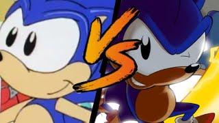 AoStH Sonic VS SatAM Sonic