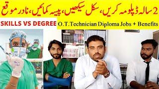 Operation Theater Technician Course  Scope in Pakistan  2 Year Skill Diploma  Jobs  Urdu  Hindi