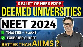 NEET 2024  All About Deemed Universities  Total Fees  Expected Cutoff  #neet2024 #nta