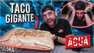 MI PRIMER RETO de COMIDA SIN BEBER AGUA  *TACO GIGANTE en +20 MINUTOS*