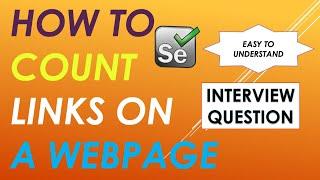 How to count links present on webpage using Selenium WebDriver?