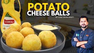 Potato Cheese Balls  Cheese Potato Balls Recipe  Crispy Potato Snacks @chefirfanwasti